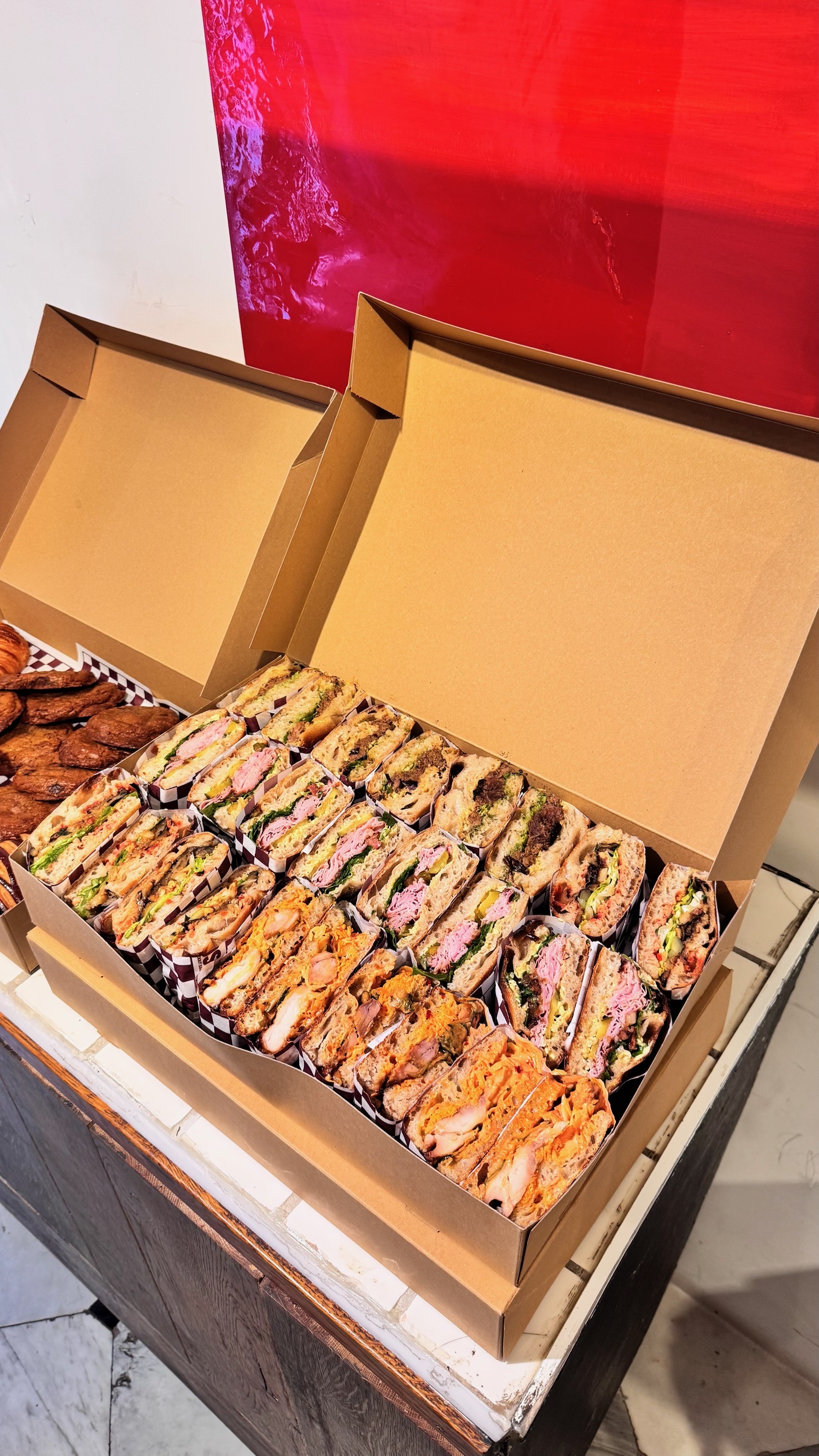 Rosel sandwich catering spread